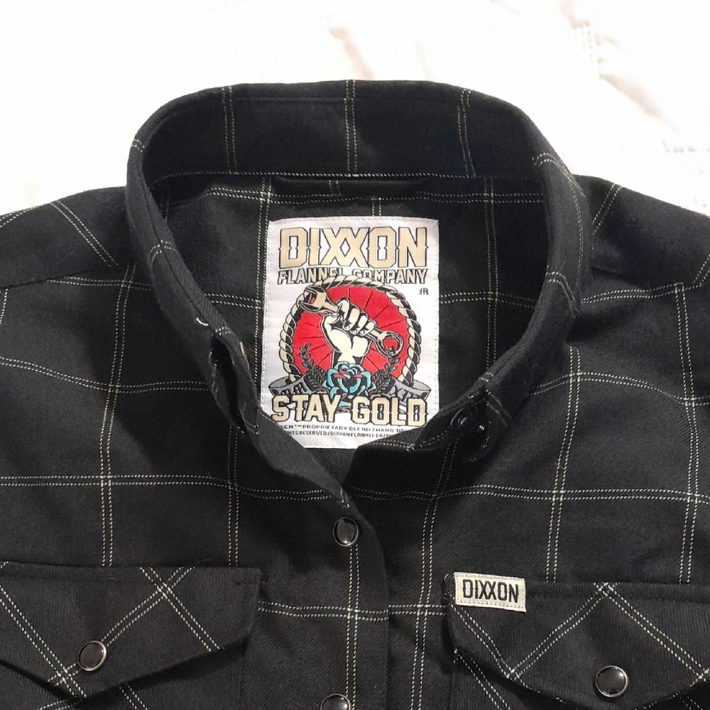 DIXXON Classic Black and White Checkered Flannel